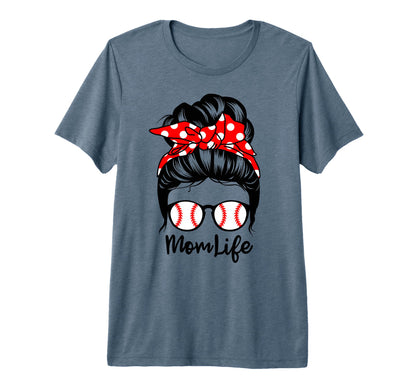 Mom Life Messy Bun Hair Funny T-Shirt - Streetwear Style Men Women - T-Shirt, Sweatshirt, Hoodie