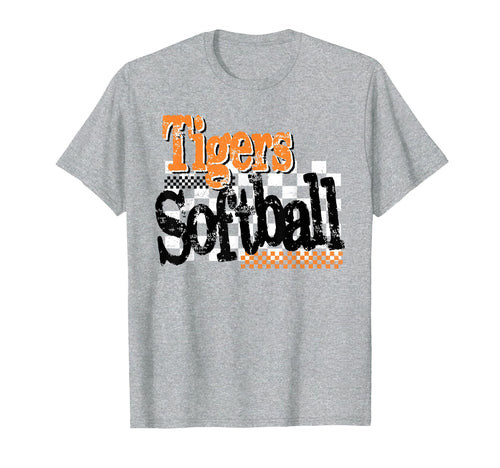 Tigers Softball Mom Orange Tiger Pride T-Shirt - Streetwear Style Unisex - T-Shirt, Sweatshirt, Hoodie