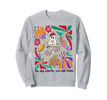 Boho Da Clerb We All Fam Funny Sweatshirt - Custom Art Print Unisex - T-Shirt, Sweatshirt, Hoodie