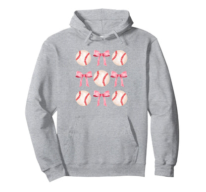 Teen Baseball Player Girly Softball Hoodie - Trendy Graphic for Adults - T-Shirt, Sweatshirt, Hoodie