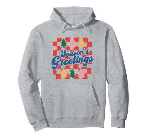 Boho Checkerboard Colorful Trees Hoodie - Trendy Graphic Unisex - T-Shirt, Sweatshirt, Hoodie