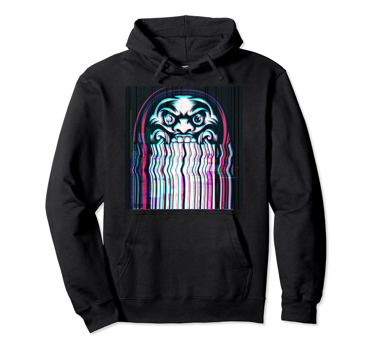Japanese Daruma Doll Vaporwave Japan Hoodie - Unique Graphic Unisex - T-Shirt, Sweatshirt, Hoodie