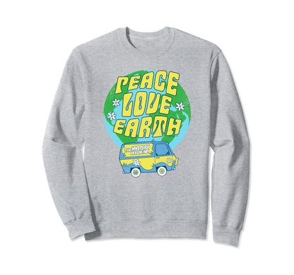Scooby Doo Mystery Machine Peace Sweatshirt - Minimalist Print Men Women - T-Shirt, Sweatshirt, Hoodie