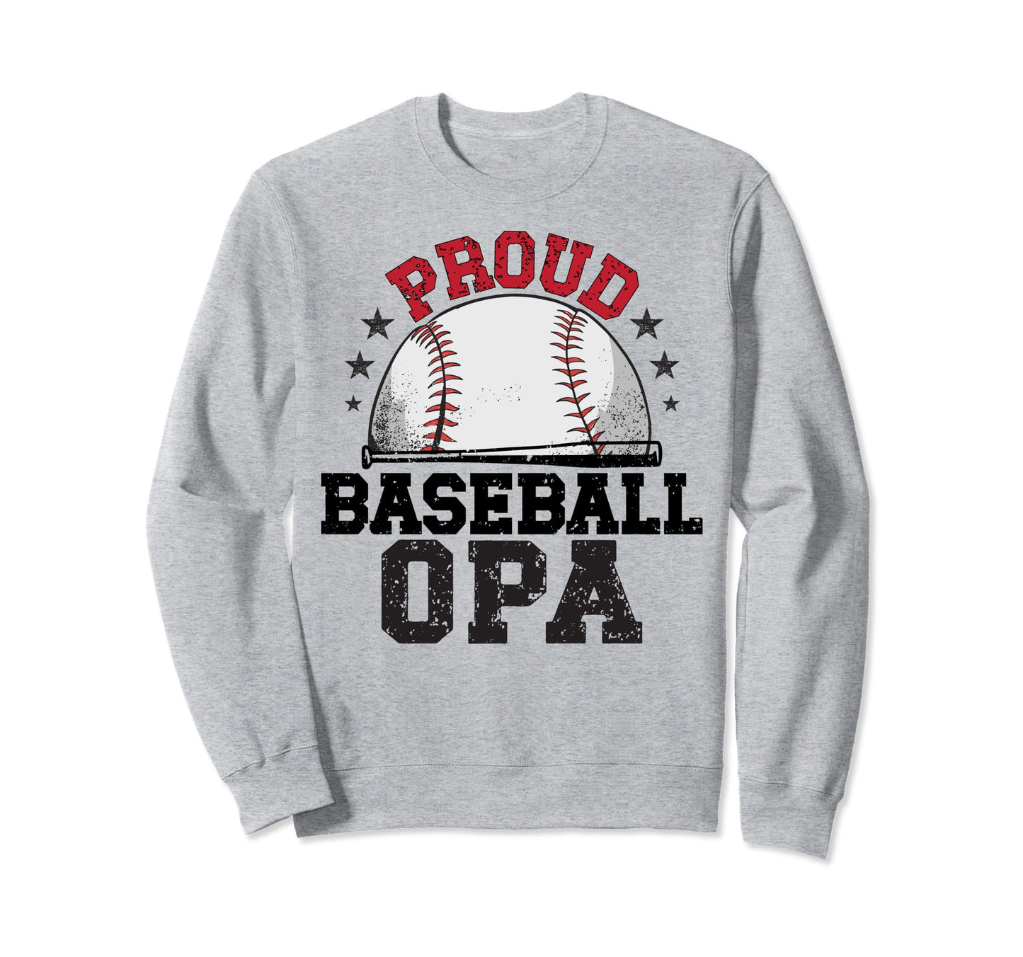 Proud Baseball Opa Grandpa Baseball Sweatshirt - Unique Graphic for Adults - T-Shirt, Sweatshirt, Hoodie
