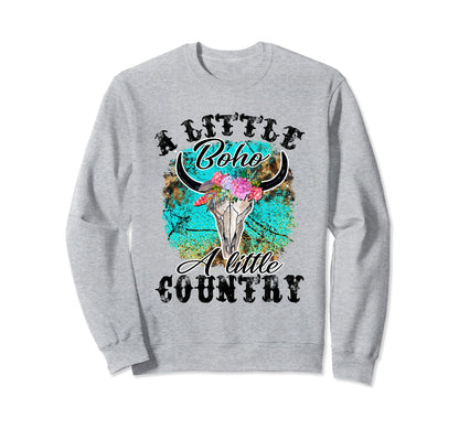 Boho Western Country Cowgirl Sweatshirt - Novelty Apparel Unisex - T-Shirt, Sweatshirt, Hoodie