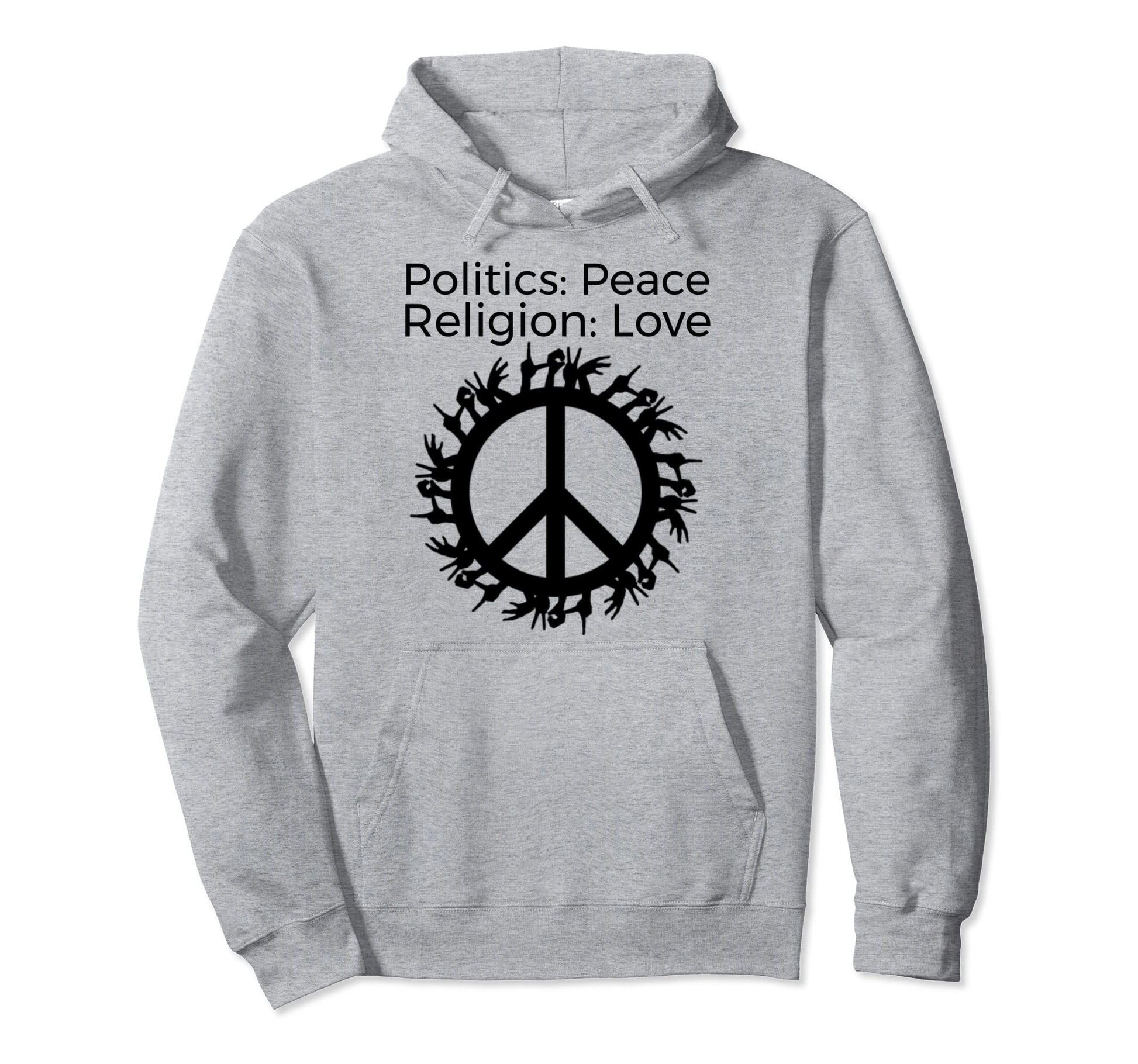 Peace Sign Surrounded Sign Language Hoodie - Custom Art Print Men Women - T-Shirt, Sweatshirt, Hoodie