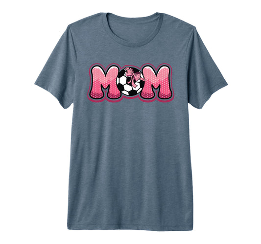 Soccer Mom Coquette Bow Game Day T-Shirt - Fun Novelty Design for Adults - T-Shirt, Sweatshirt, Hoodie