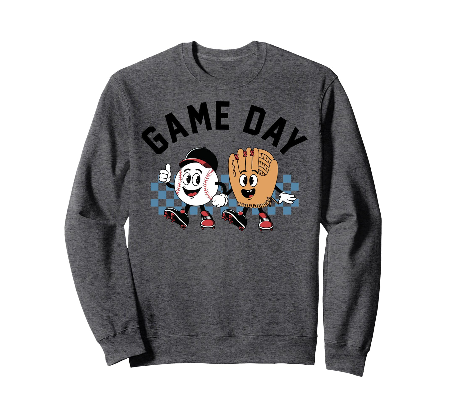 Game Day Baseball Baseball Life Sweatshirt - Graphic Print for Adults - T-Shirt, Sweatshirt, Hoodie