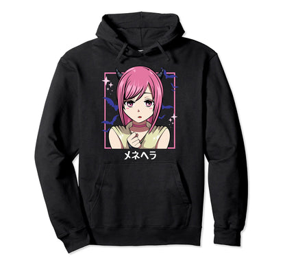 Japanese Anime Sad Kawaii Beautiful Hoodie - Novelty Apparel for Adults - T-Shirt, Sweatshirt, Hoodie