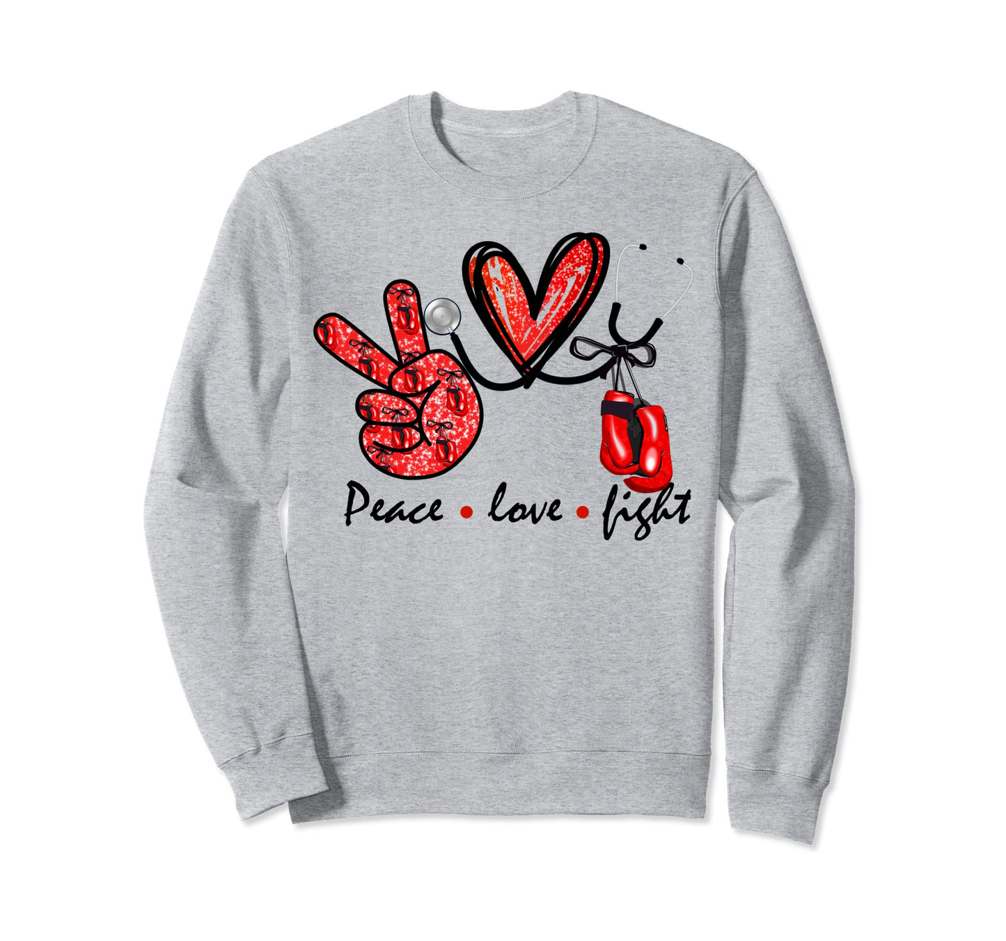 Peace Love Fight Sisters Gift Sweatshirt - Streetwear Style Men Women - T-Shirt, Sweatshirt, Hoodie