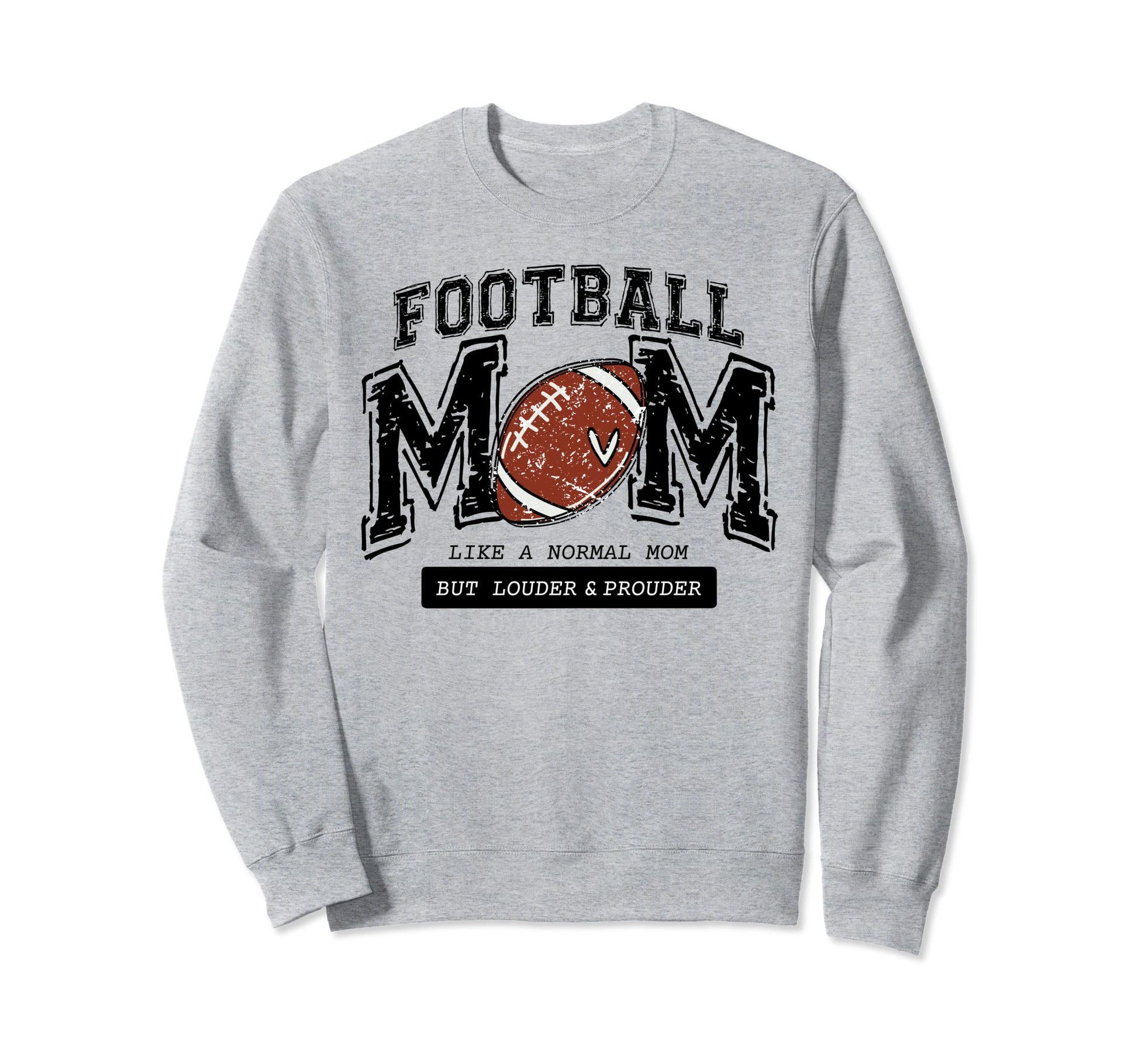 Football Mom Like Normal Mom Sweatshirt - Casual Everyday Wear for Adults - T-Shirt, Sweatshirt, Hoodie