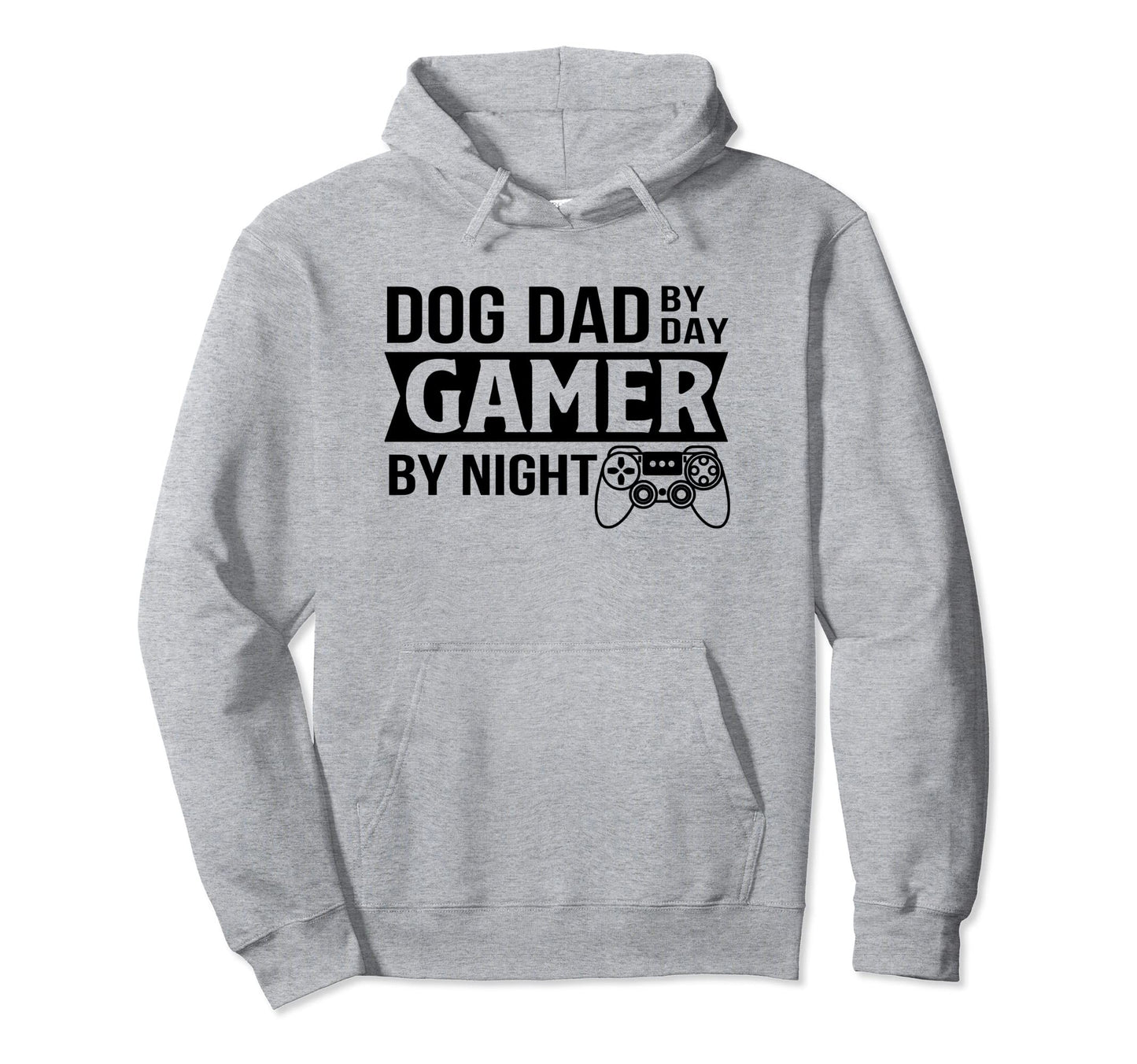 Dog Dad Dad Gamer Night Funny Dog Hoodie - Fun Novelty Design for Adults - T-Shirt, Sweatshirt, Hoodie