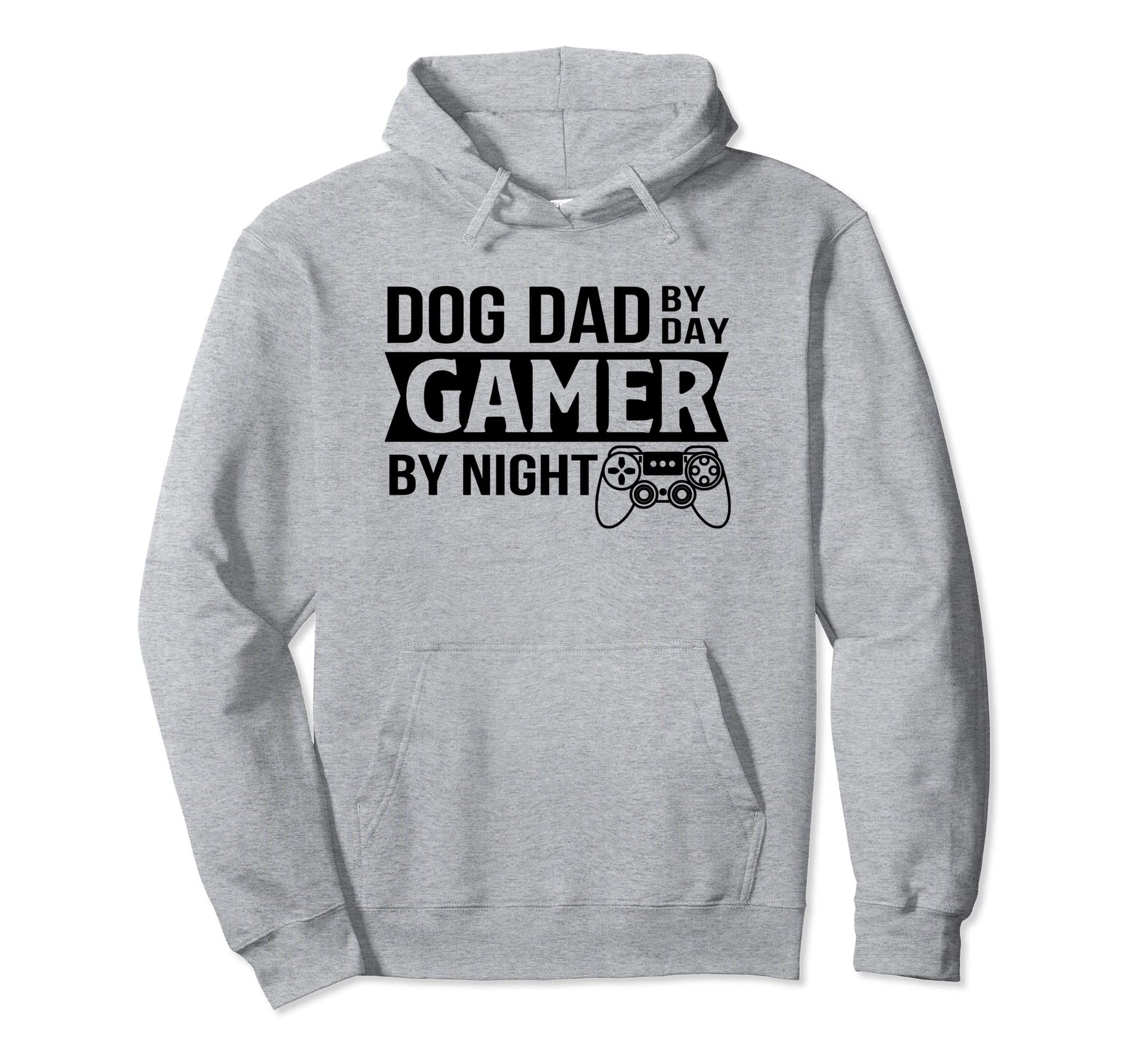 Dog Dad Dad Gamer Night Funny Dog Hoodie - Fun Novelty Design for Adults - T-Shirt, Sweatshirt, Hoodie