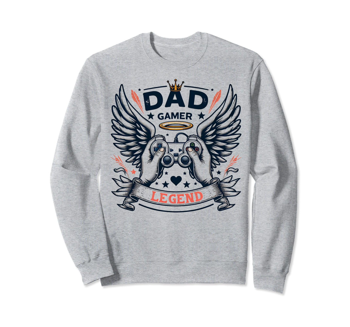 Gamer Dad Game Controller Video Game Sweatshirt - Novelty Apparel Unisex - T-Shirt, Sweatshirt, Hoodie