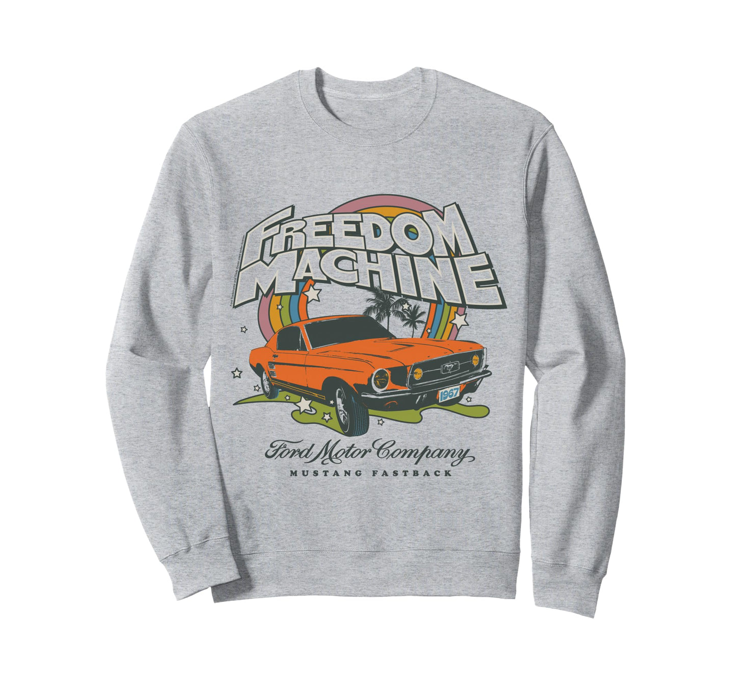 Ford Orange Mustang Fastrack Sweatshirt - Casual Everyday Wear Unisex - T-Shirt, Sweatshirt, Hoodie