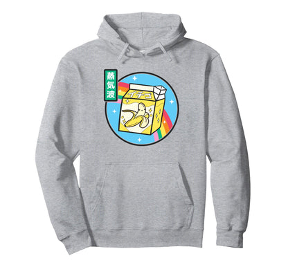 Banana Milk Carton Rainbow Japan Otaku Hoodie - Aesthetic Graphic Unisex - T-Shirt, Sweatshirt, Hoodie