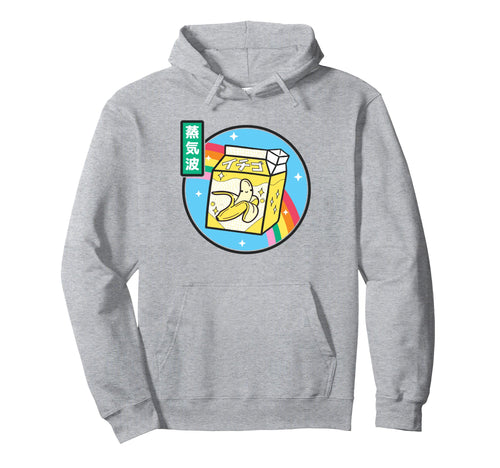 Banana Milk Carton Rainbow Japan Otaku Hoodie - Aesthetic Graphic Unisex - T-Shirt, Sweatshirt, Hoodie