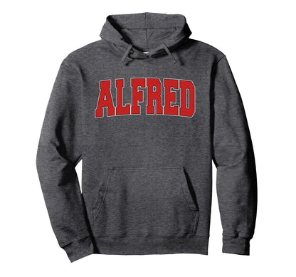 Alfred Ny New York Varsity Usa Sports Hoodie - Trendy Graphic for Adults - T-Shirt, Sweatshirt, Hoodie