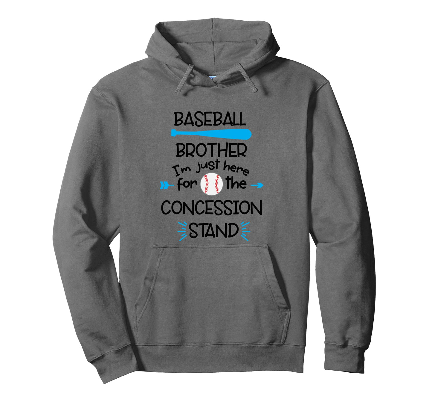 Baseball Brother Funny Baseball Hoodie - Minimalist Print Unisex - T-Shirt, Sweatshirt, Hoodie
