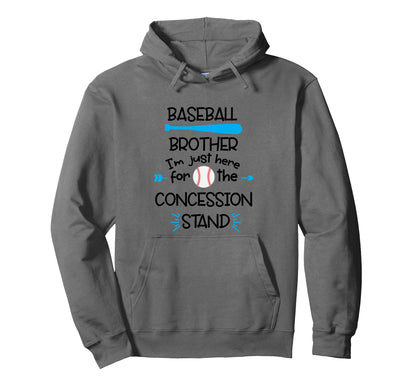 Baseball Brother Funny Baseball Hoodie - Minimalist Print Unisex - T-Shirt, Sweatshirt, Hoodie