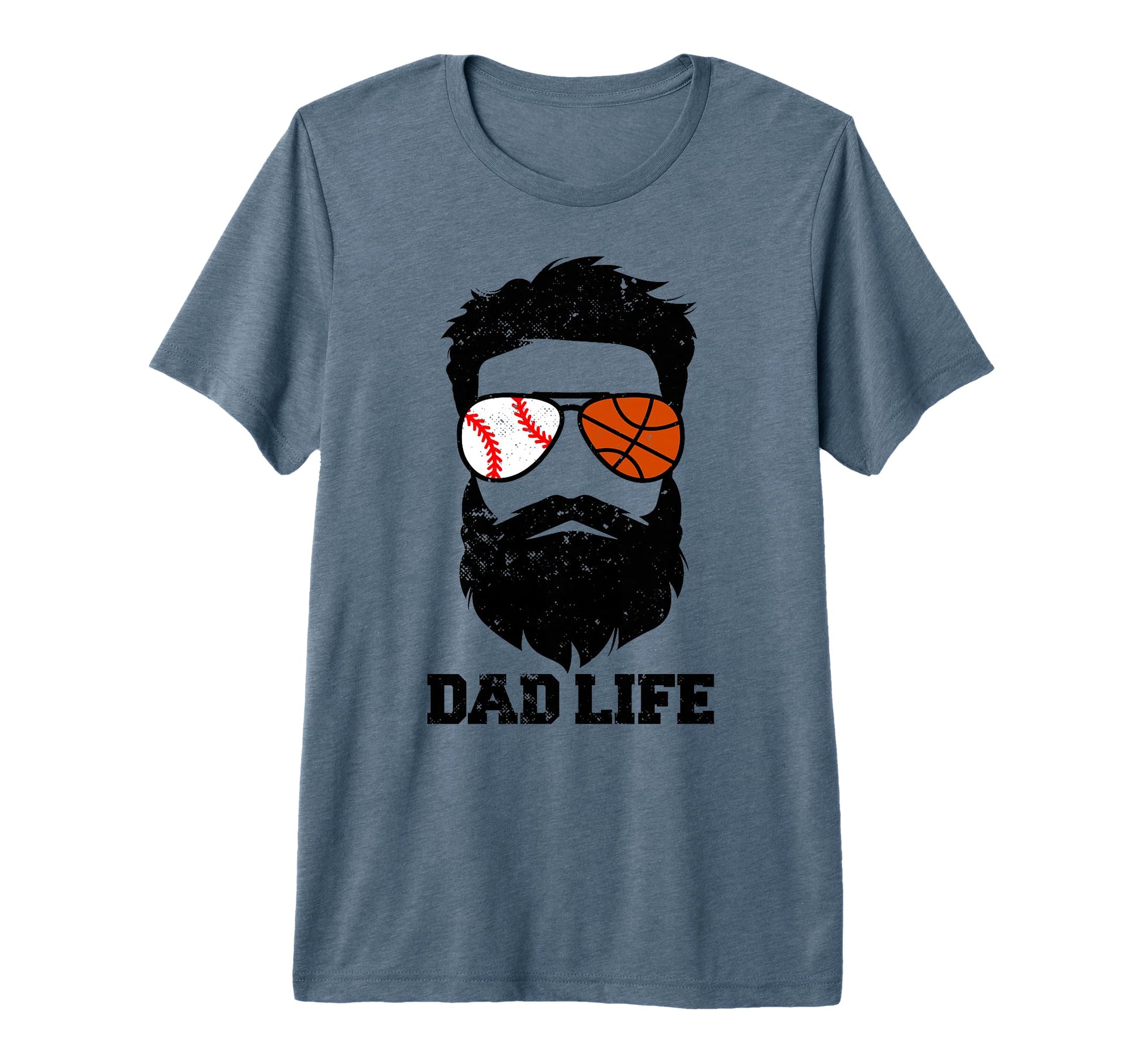 Mens Baseball Basketball Dad Messy T-Shirt - Streetwear Style for Adults - T-Shirt, Sweatshirt, Hoodie