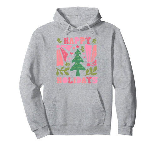 Christian Faith Boho Happy Holidays Hoodie - Graphic Print Men Women - T-Shirt, Sweatshirt, Hoodie