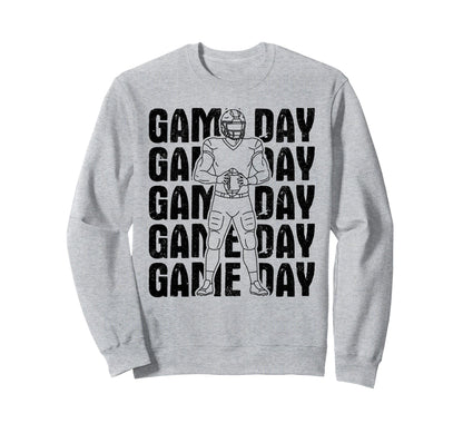 Game Day Football Football Mom Sweatshirt - Trendy Graphic for Adults - T-Shirt, Sweatshirt, Hoodie