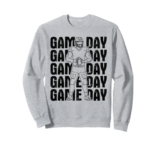 Game Day Football Football Mom Sweatshirt - Trendy Graphic for Adults - T-Shirt, Sweatshirt, Hoodie