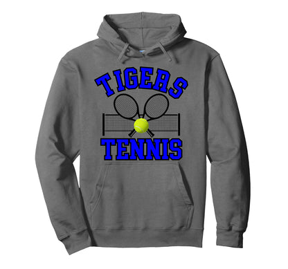 Tigers Tennis Mom Game Day Sports Hoodie - Streetwear Style for Adults - T-Shirt, Sweatshirt, Hoodie