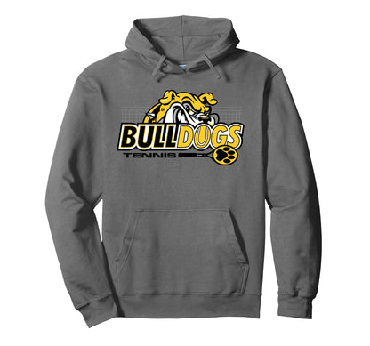 Yellow Bulldogs Tennis Mom Mascot Game Hoodie - Unique Graphic Men Women - T-Shirt, Sweatshirt, Hoodie