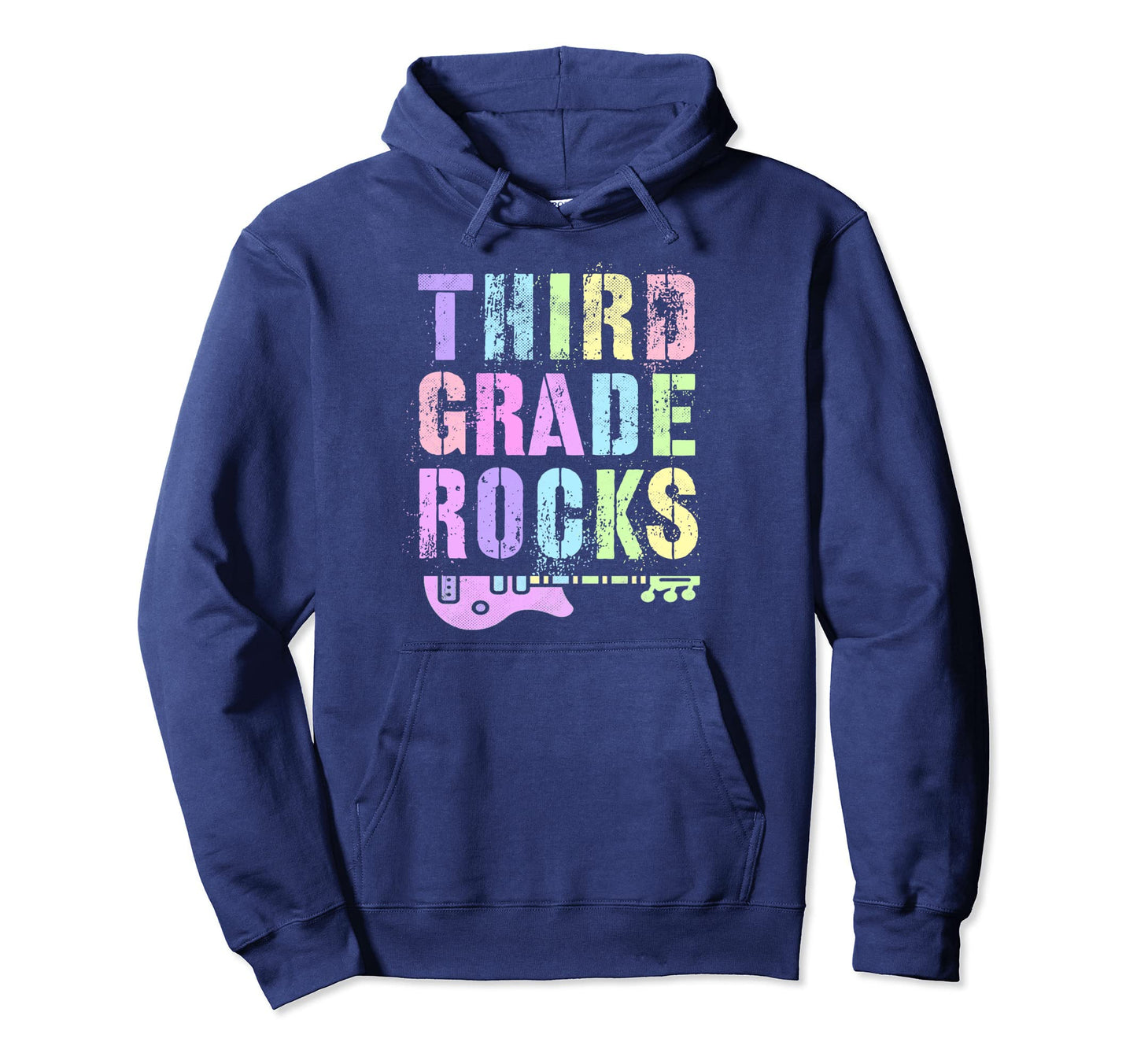 Third Grade Rocks Teacher Rockstar Hoodie - Aesthetic Graphic Men Women - T-Shirt, Sweatshirt, Hoodie