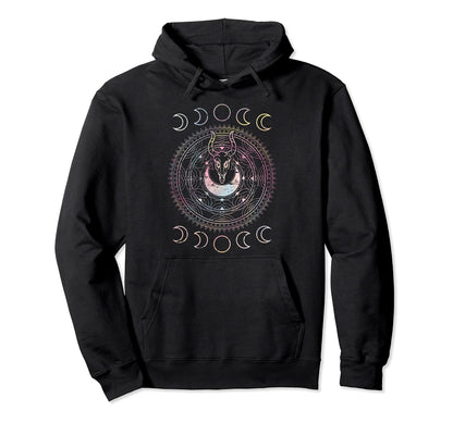 Celestial Body Pagan Occult Wiccan Hoodie - Minimalist Print for Adults - T-Shirt, Sweatshirt, Hoodie