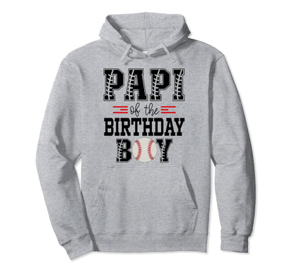 Papi Birthday Baseball Lover First Hoodie - Minimalist Print for Adults - T-Shirt, Sweatshirt, Hoodie