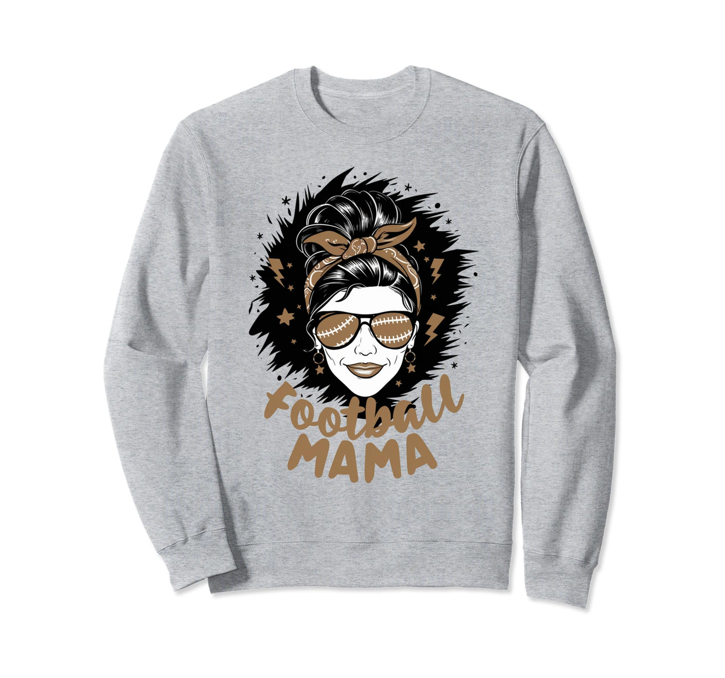 Womens Moms Coquette Bow Football Sweatshirt - Casual Everyday Wear Unisex - T-Shirt, Sweatshirt, Hoodie