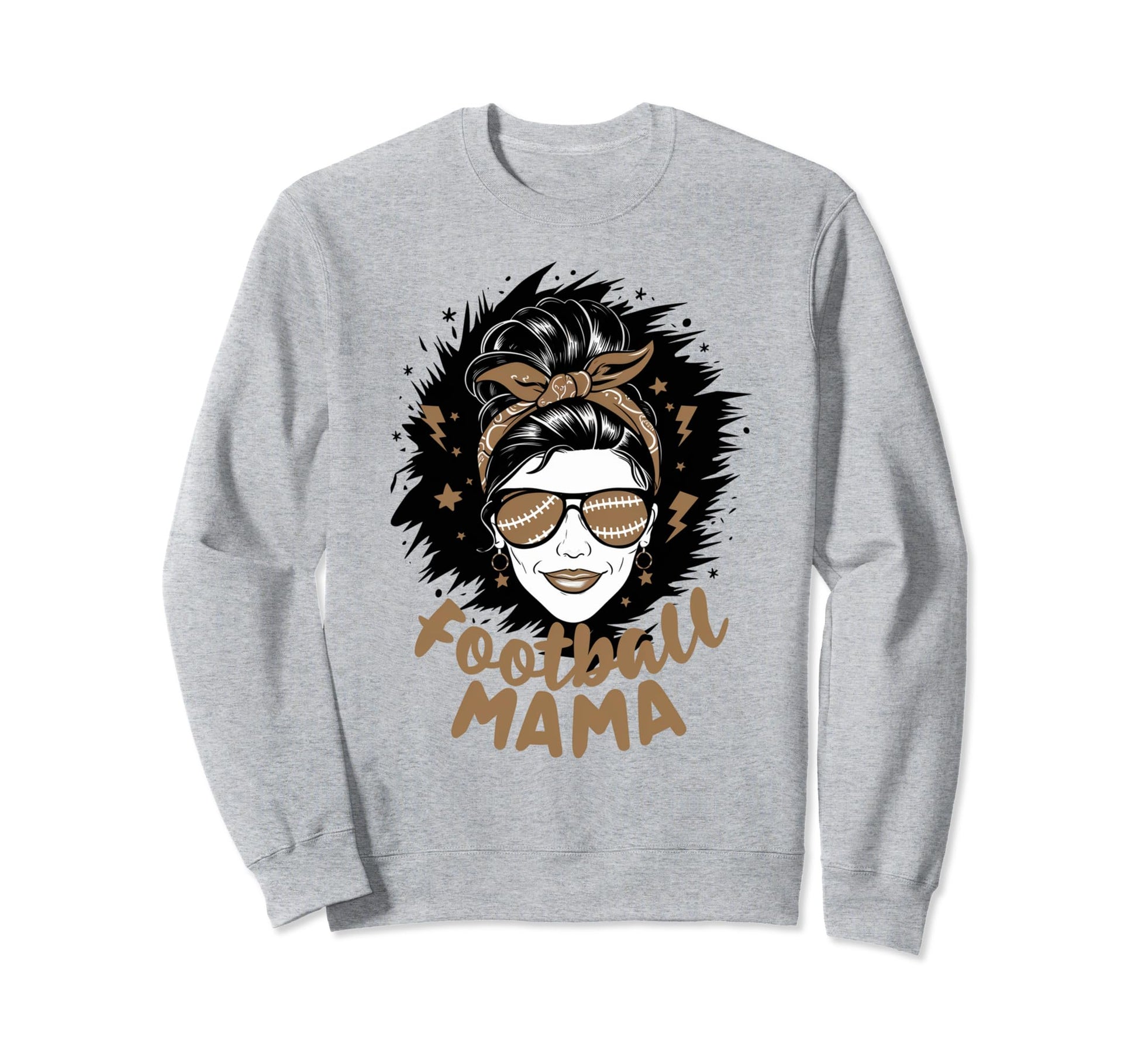 Womens Moms Coquette Bow Football Sweatshirt - Casual Everyday Wear Unisex - T-Shirt, Sweatshirt, Hoodie