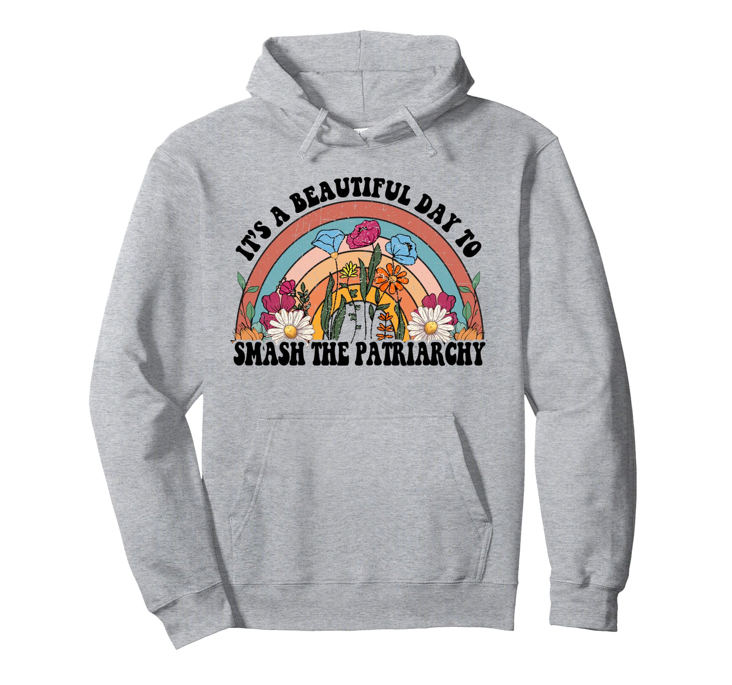 Rainbow Its Beautiful Day To Smash Hoodie - Streetwear Style for Adults - T-Shirt, Sweatshirt, Hoodie