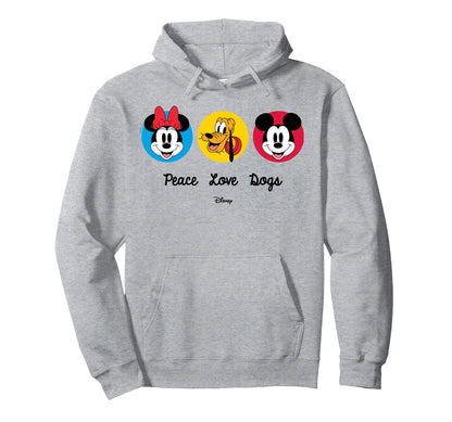 Mickey Mouse Minnie Mouse Pluto Peace Hoodie - Streetwear Style Unisex - T-Shirt, Sweatshirt, Hoodie