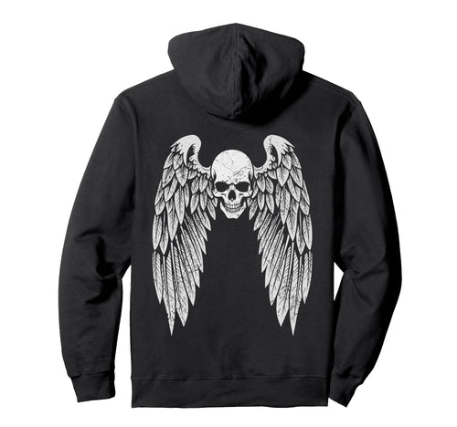 Grunge Wings Angel Back Skull Y2K 2000S Hoodie - Trendy Graphic for Adults - T-Shirt, Sweatshirt, Hoodie