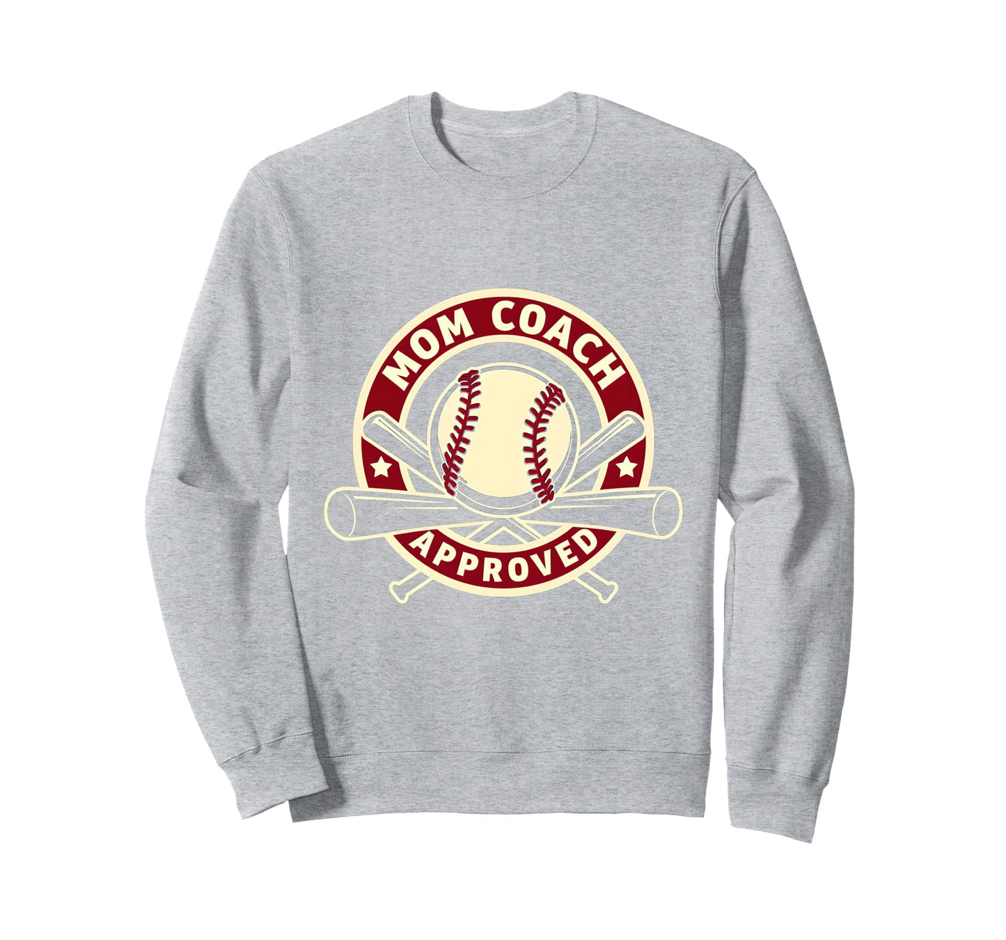 Softball Mom Coach Approved Sweatshirt - Unique Graphic Unisex - T-Shirt, Sweatshirt, Hoodie