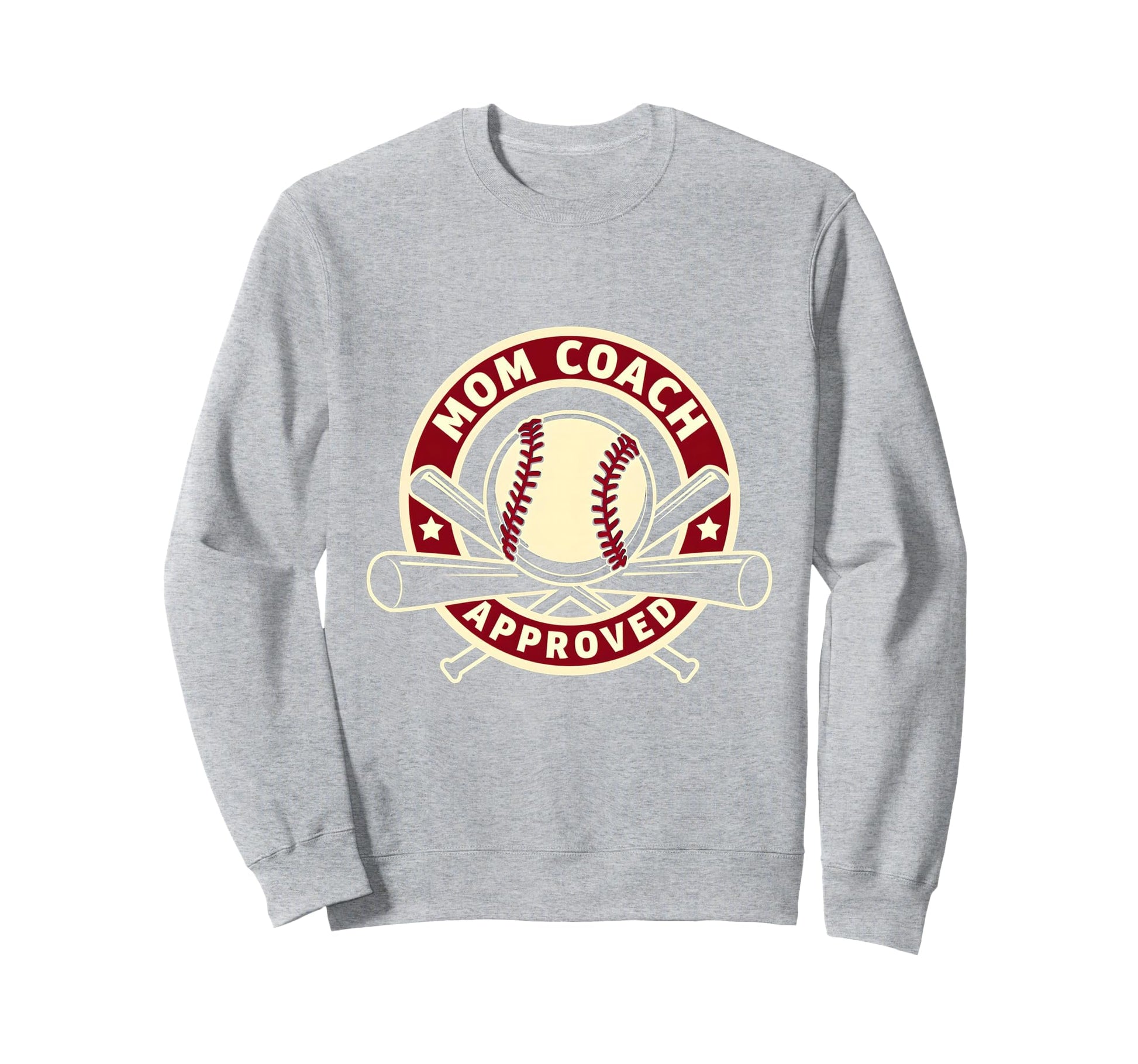 Softball Mom Coach Approved Sweatshirt - Unique Graphic Unisex - T-Shirt, Sweatshirt, Hoodie