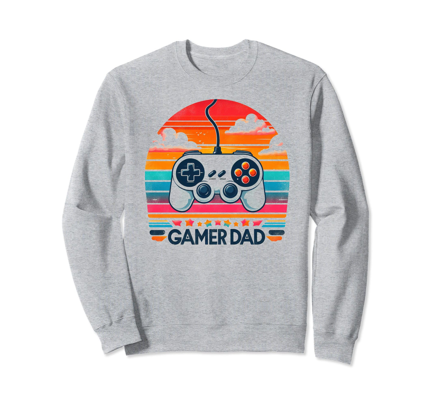 Gamer Dad Game Controller Gaming Sweatshirt - Custom Art Print Unisex - T-Shirt, Sweatshirt, Hoodie