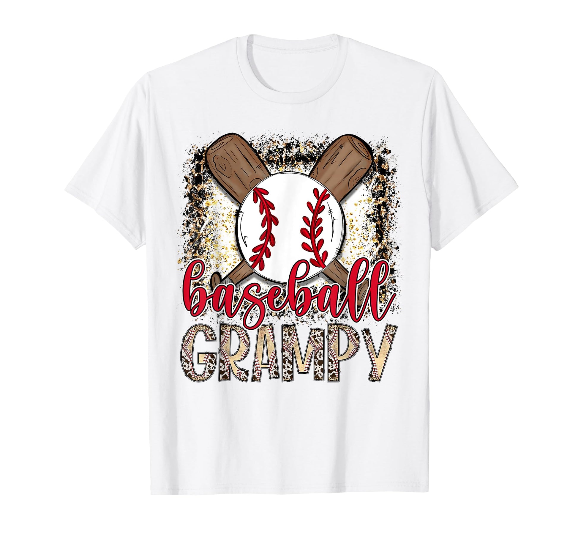 Baseball Grampy Leopard Proud Ball T-Shirt - Graphic Print for Adults - T-Shirt, Sweatshirt, Hoodie