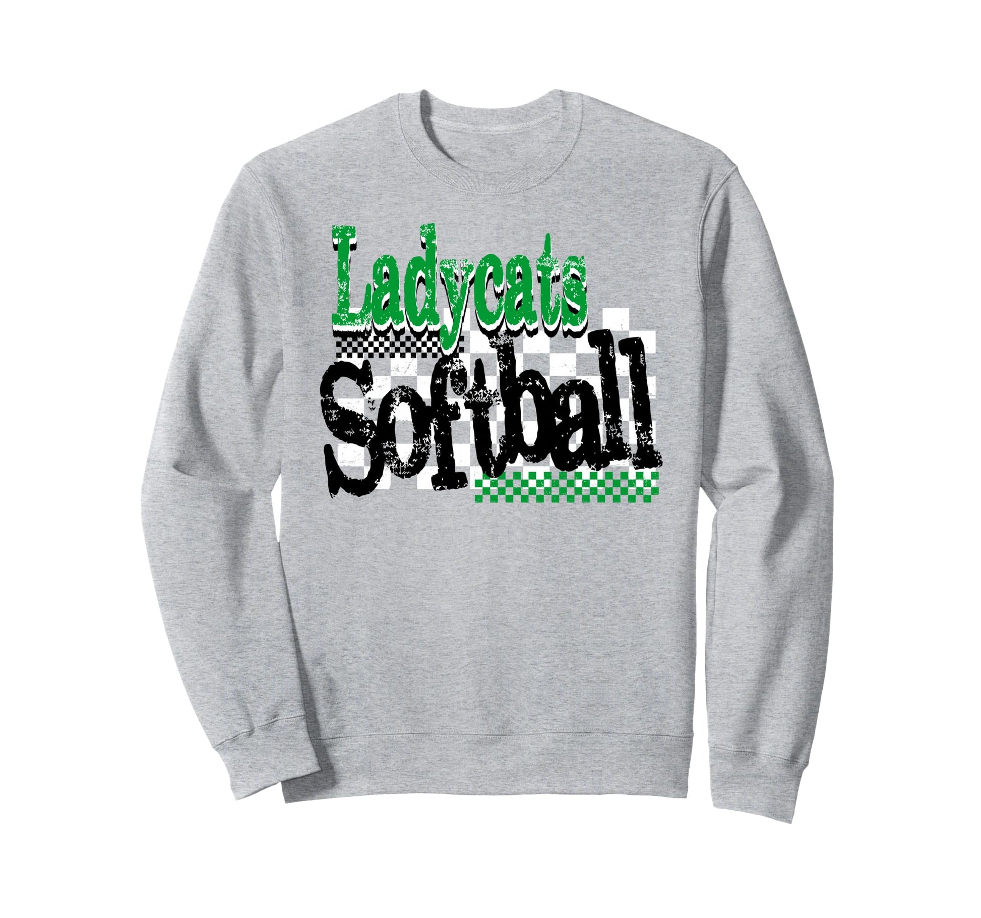 Lady Cats Softball Mom Game Day Sweatshirt - Minimalist Print Men Women - T-Shirt, Sweatshirt, Hoodie
