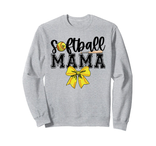 Softball Mama Game Day Vibes Softball Sweatshirt - Graphic Print Unisex - T-Shirt, Sweatshirt, Hoodie