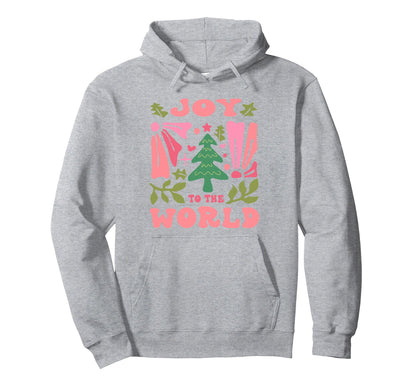 Christian Faith Boho Joy To World Hoodie - Minimalist Print for Adults - T-Shirt, Sweatshirt, Hoodie