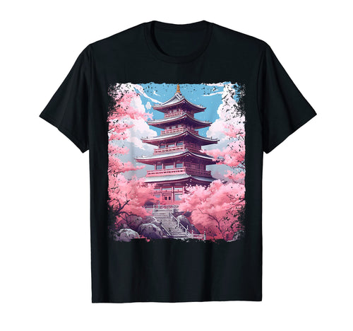 Cherry Blossom Sakura Aesthetic Tree T-Shirt - Unique Graphic Men Women - T-Shirt, Sweatshirt, Hoodie
