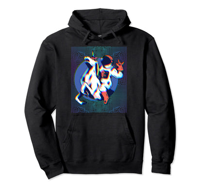 Astronaut Glitchy Vaporwave Space Hoodie - Custom Art Print for Adults - T-Shirt, Sweatshirt, Hoodie