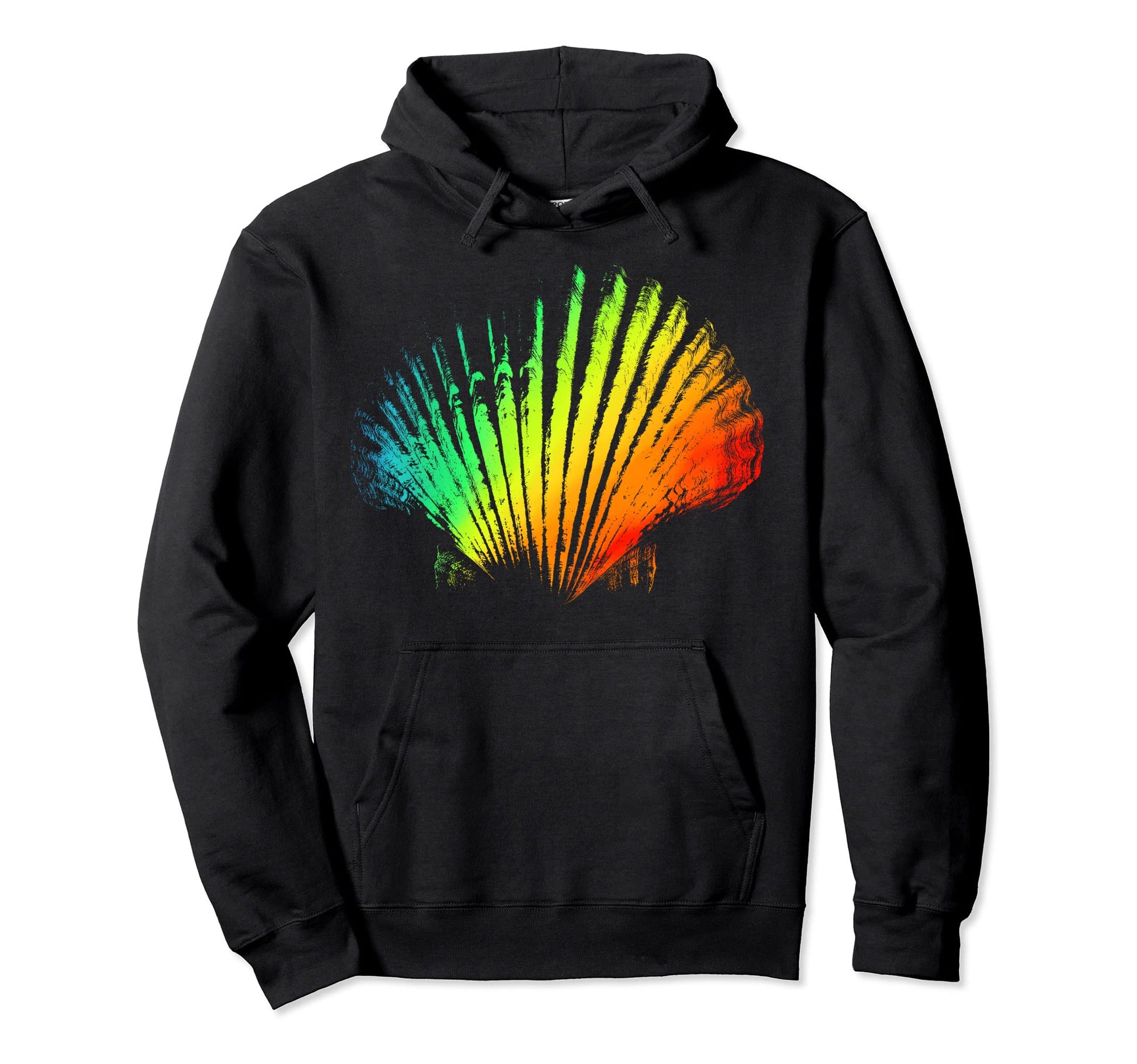 Seashell Colorful Rainbow Hoodie - Casual Everyday Wear for Adults - T-Shirt, Sweatshirt, Hoodie