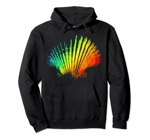 Seashell Colorful Rainbow Hoodie - Casual Everyday Wear for Adults - T-Shirt, Sweatshirt, Hoodie