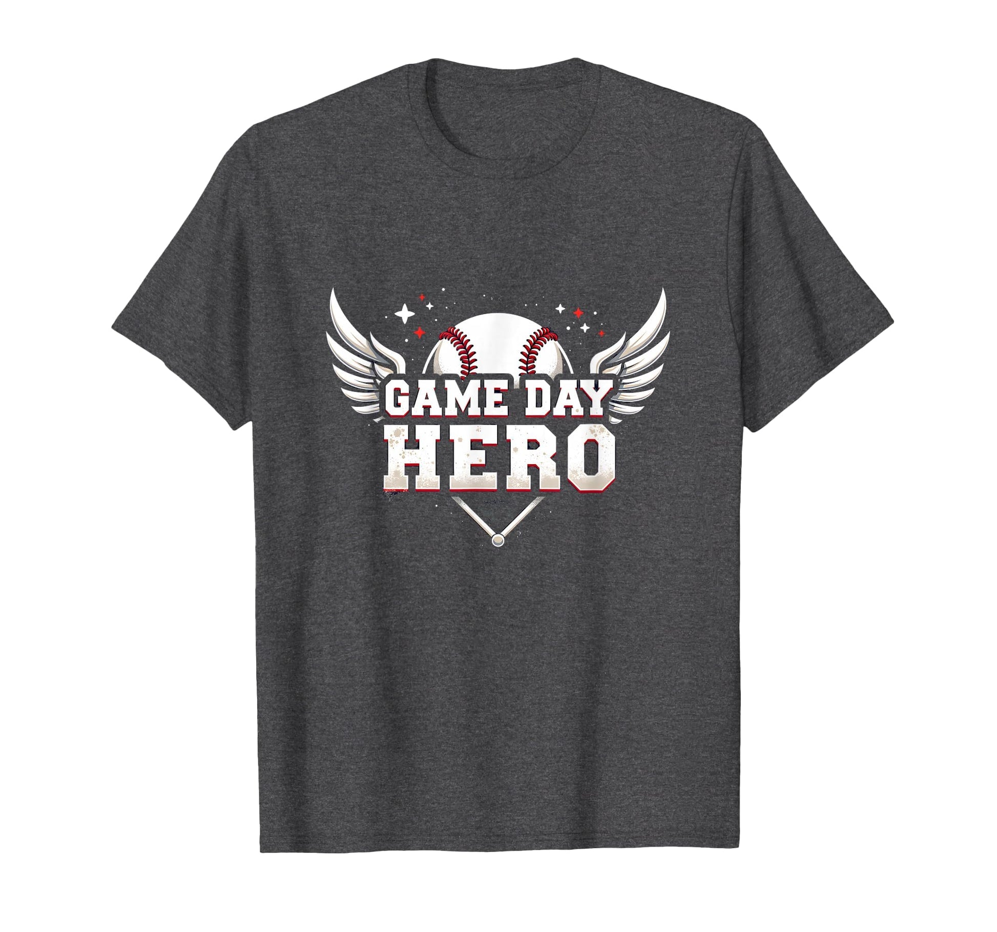 Baseball Dad Game Day Hero Proud T-Shirt - Unique Graphic for Adults - T-Shirt, Sweatshirt, Hoodie